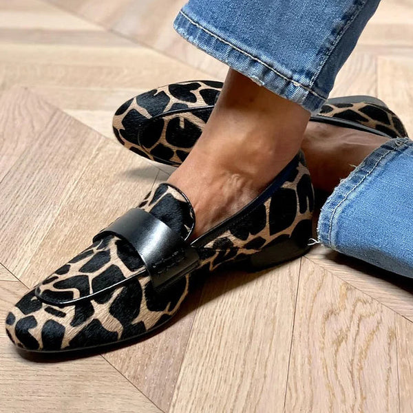 Camélia – Elegantní mokasíny s animal vzorem