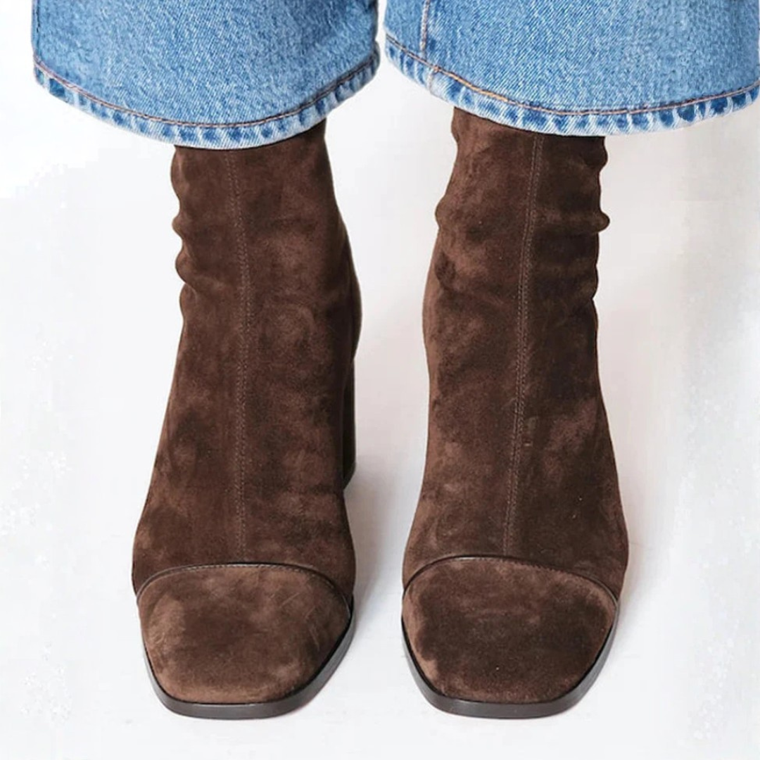 Victoria | Kotníkové boty na blokovém podpatku