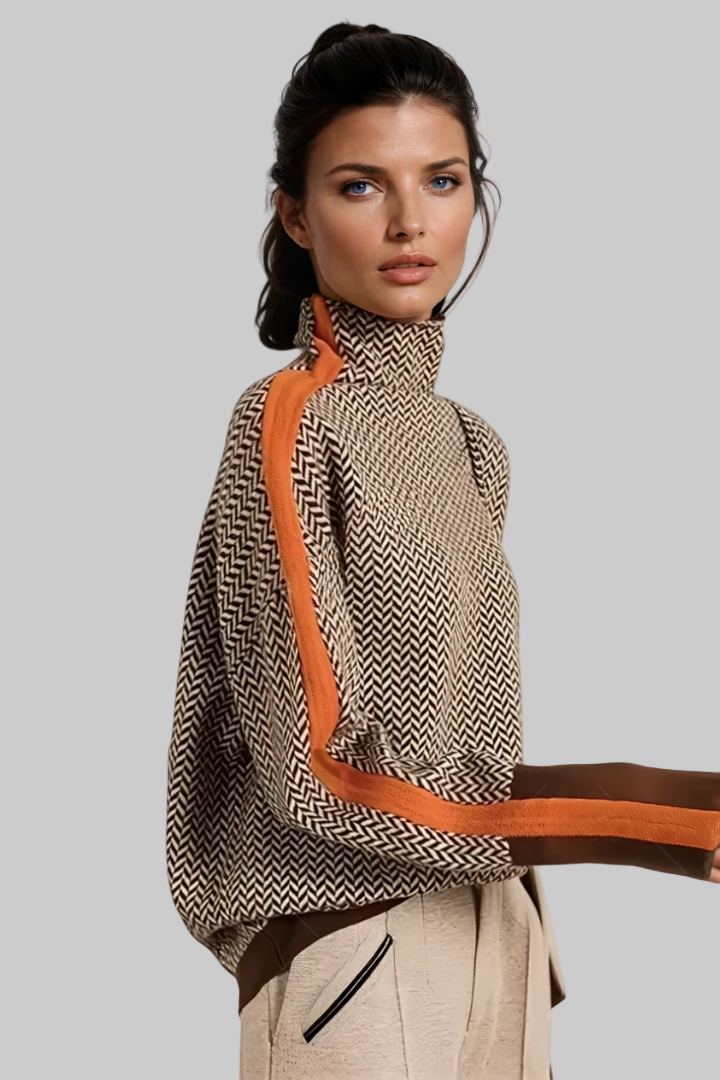 Clémence – Pruhovaný rolák s kontrastními pruhy