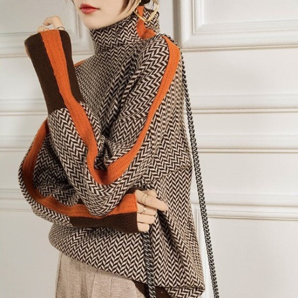 Clémence – Pruhovaný rolák s kontrastními pruhy