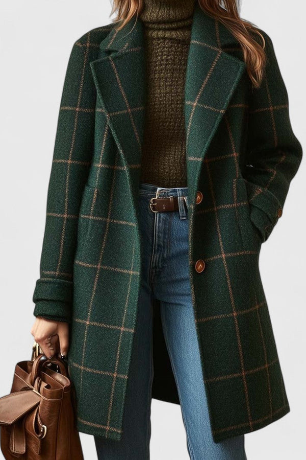 Fiona | Manteau Classique à Carreaux
